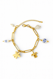 Charm Avenue Taya charm bracelet - 18k gold plated - Shop women's at Charm Avenue