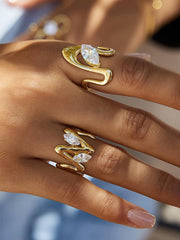 Charm Avenue Tyra ring - 18k gold plated - Shop women's at Charm Avenue