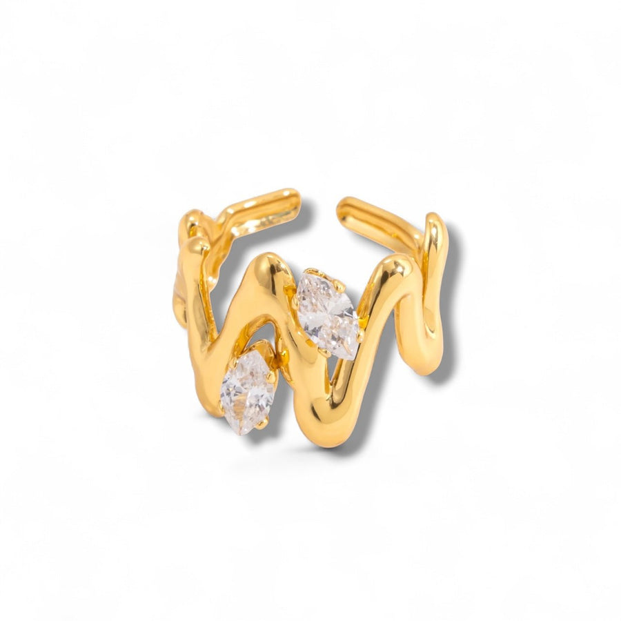 Charm Avenue Tyra ring - 18k gold plated - Shop women's at Charm Avenue