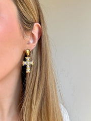 Charm Avenue Vintage cross earring - Shop women's at Charm Avenue