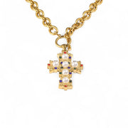 Charm Avenue Vintage cross necklace - 18k gold plated - Shop women's at Charm Avenue