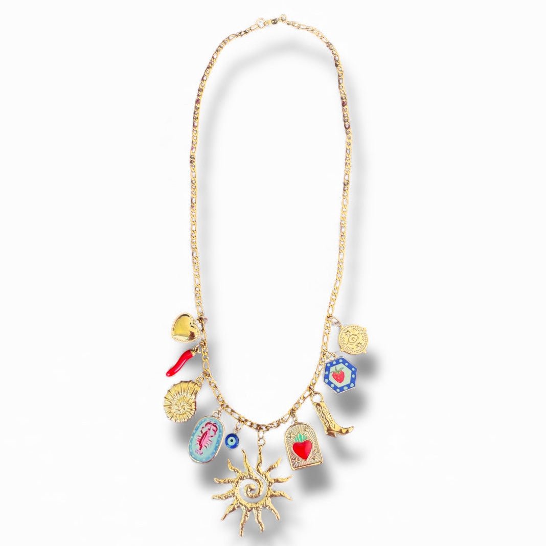 Charm Avenue Viola charm necklace - 18k gold plated - Shop women's at Charm Avenue