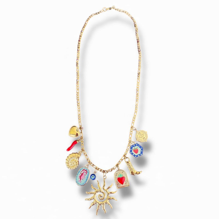 Charm Avenue Viola charm necklace - 18k gold plated - Shop women's at Charm Avenue