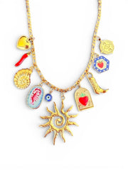 Charm Avenue Viola charm necklace - 18k gold plated - Shop women's at Charm Avenue