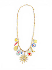 Charm Avenue Viola charm necklace - 18k gold plated - Shop women's at Charm Avenue