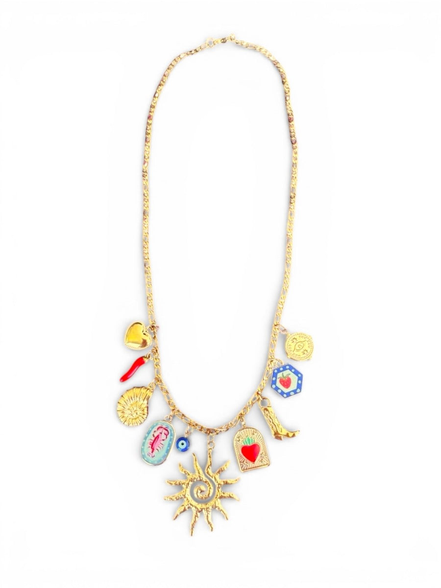 Charm Avenue Viola charm necklace - 18k gold plated - Shop women's at Charm Avenue