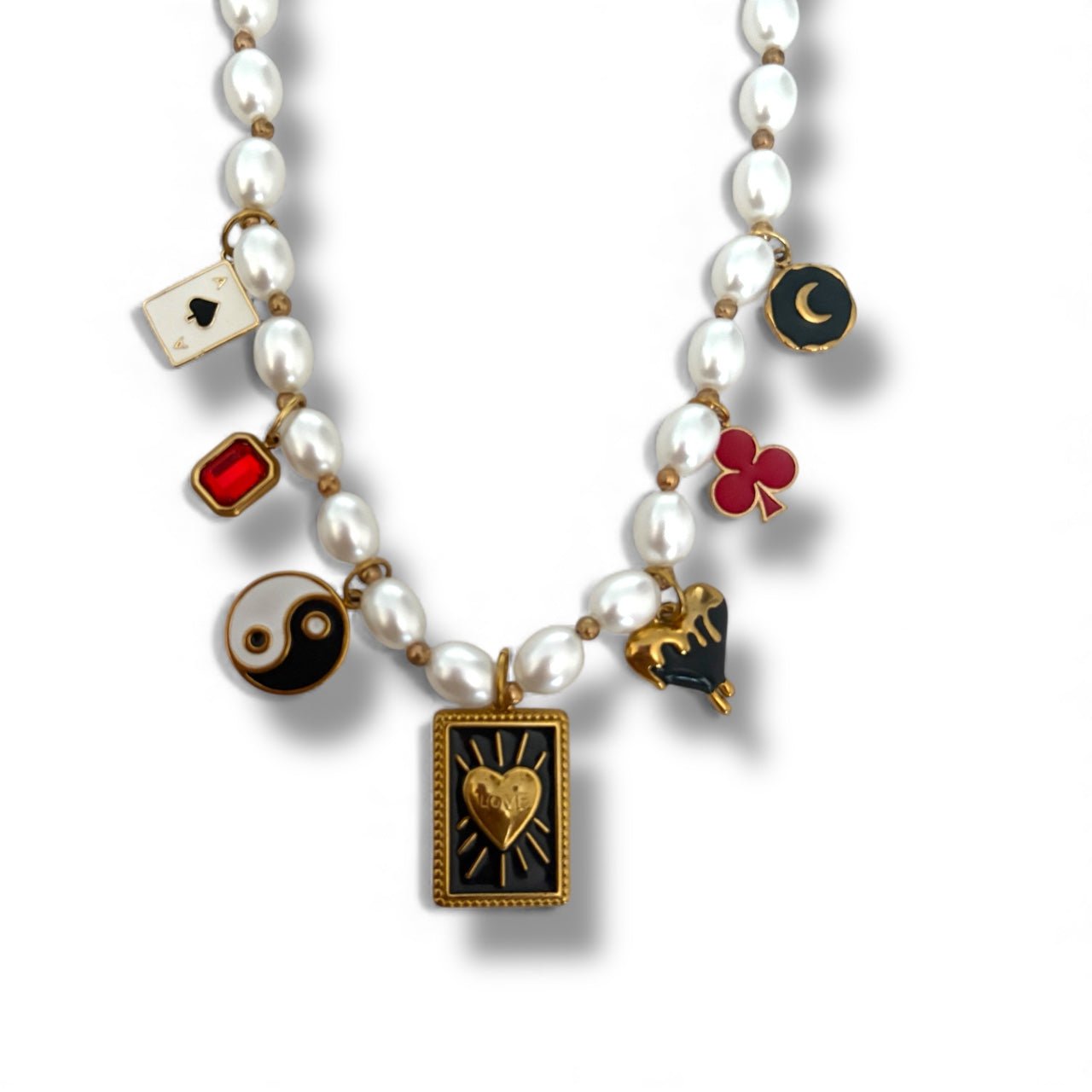 Charm Avenue Yang necklace - 18k gold plated - Shop women's at Charm Avenue