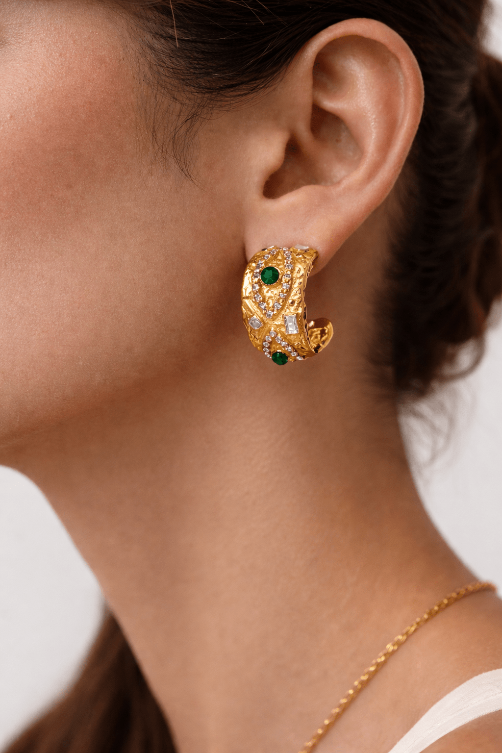 Charm Avenue Yasminda earrings - 18k gold plated - Shop women's at Charm Avenue