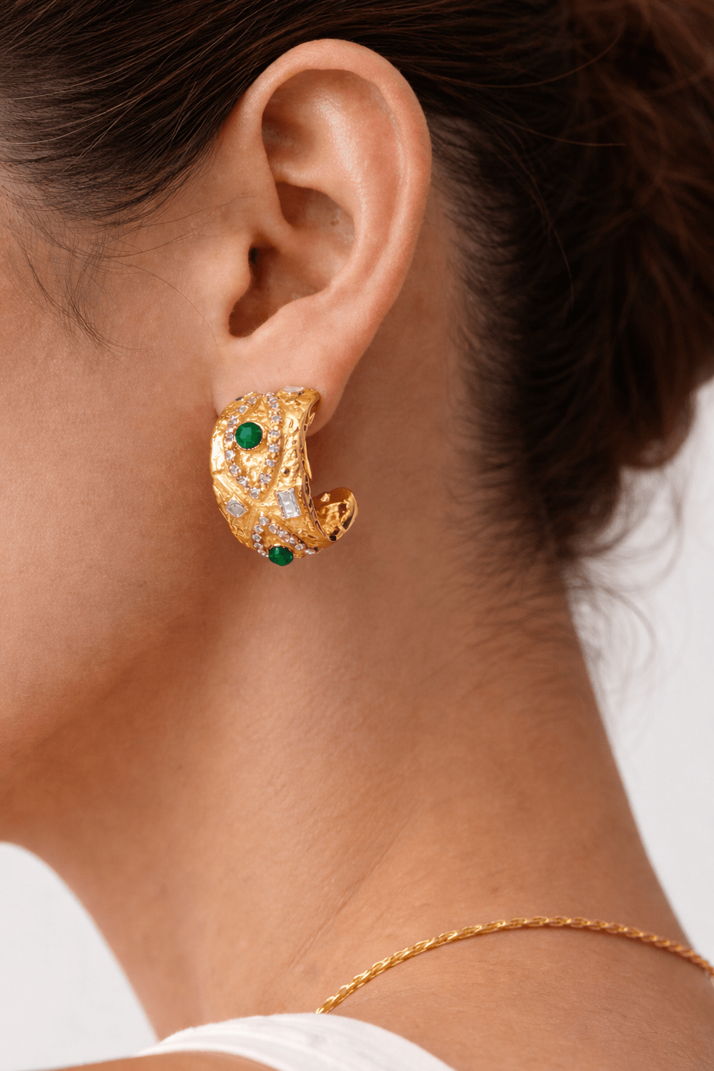 Charm Avenue Yasminda earrings - 18k gold plated - Shop women's at Charm Avenue