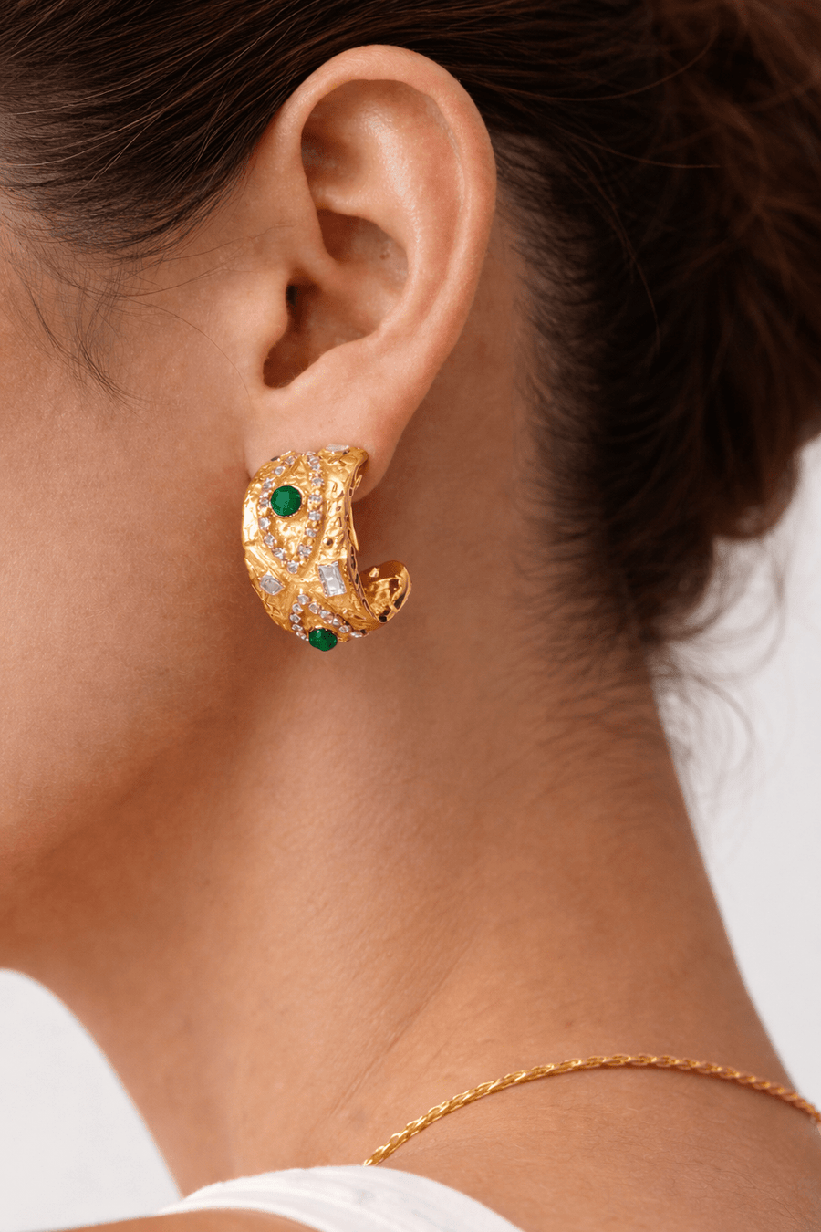 Charm Avenue Yasminda earrings - 18k gold plated - Shop women's at Charm Avenue