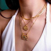 Charm Avenue Yasminda necklace - 18k gold plated - Shop women's at Charm Avenue