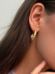 St Lucia Boutique Artemis hoop earring - 18k gold plated - Shop women's at St Lucia Boutique
